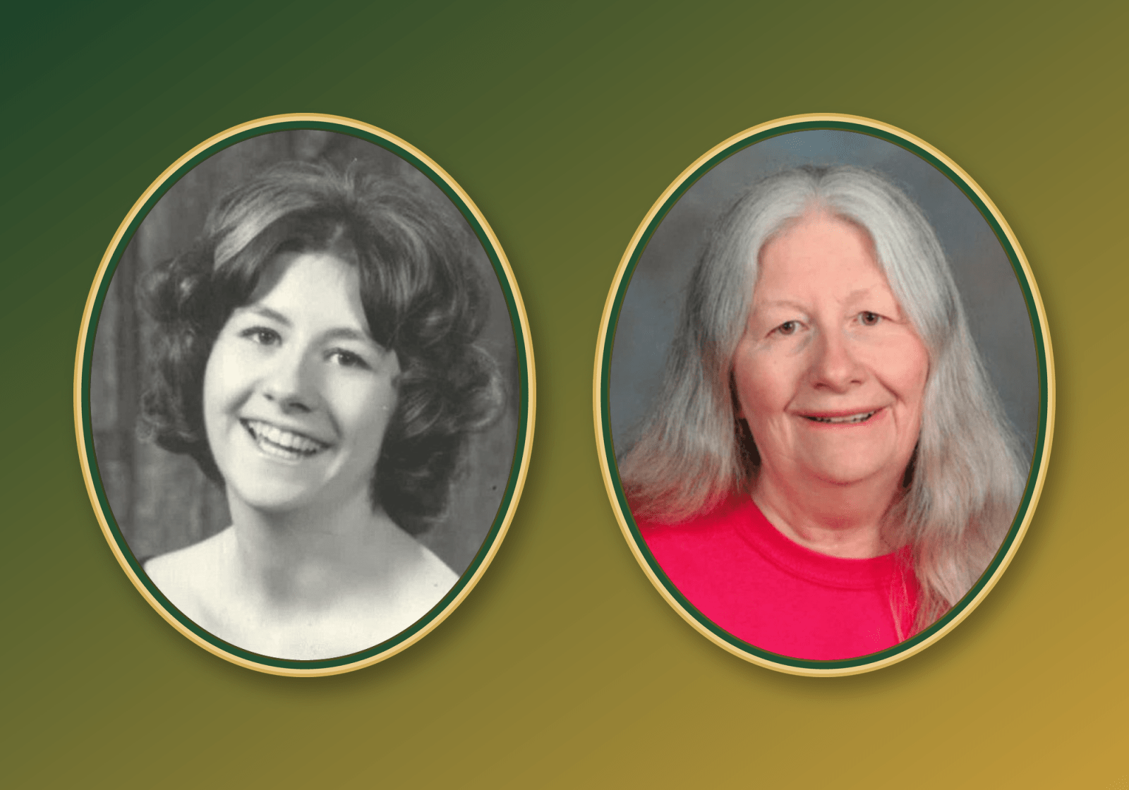 Sharon LaBuda, shown in portraits from early in her career and later years